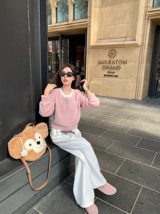 <曾小咸推荐>  粉色毛毛上衣 商品图3