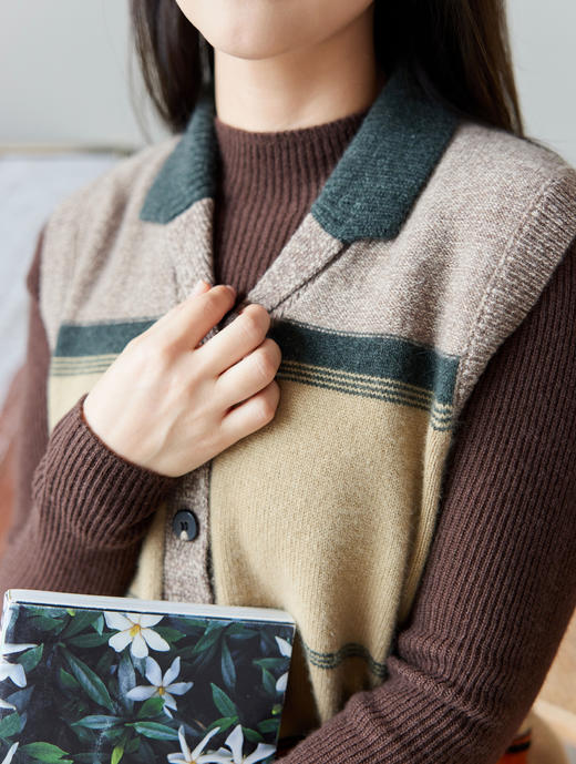 罗纹显瘦修身羊绒衫（一口价） 商品图4