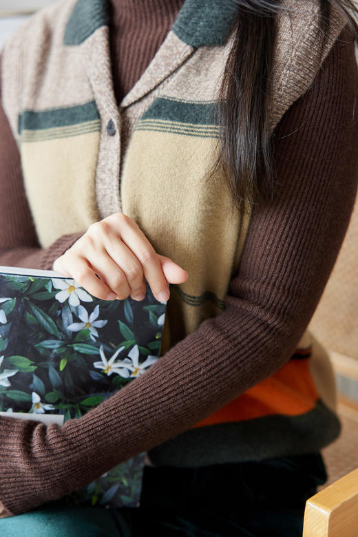 罗纹显瘦修身羊绒衫（一口价） 商品图3