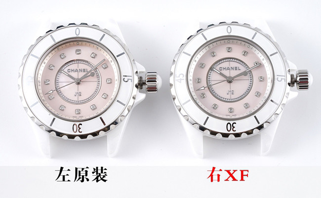 XF香奈儿陶瓷J12系列复刻手表原装石英真假对比评测