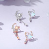 【月伴星辰】S925银月光石不对称流苏耳饰【JHY-E000619B】 商品缩略图3