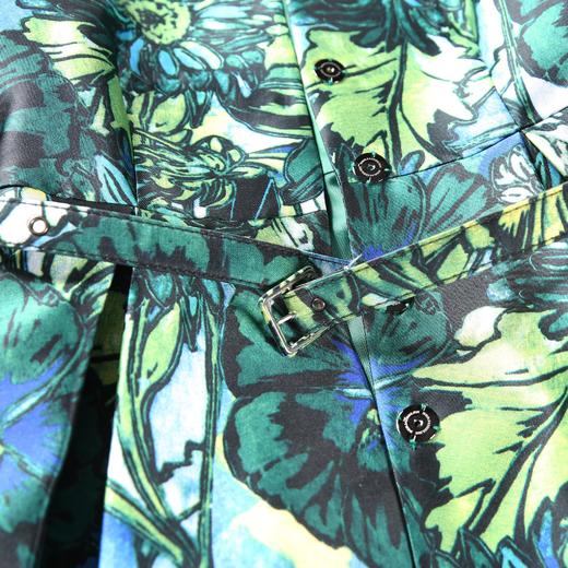 【伯妮斯茵】161D238--绿色风衣--长着向日葵的蔬菜园--《生命之美-梵高的花园》 商品图8