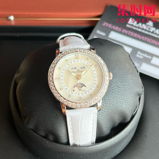 宝铂月亮美人天然贝母盘女表，女装3663全历月相腕表35mm 商品图1