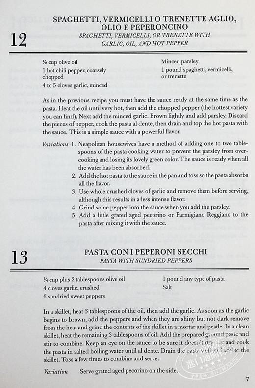 【中商原版】面食法典 1001个食谱 The Pasta Codex 1001Recipes 英文原版  Vincenzo Buonassisi 意大利面和其他面食 经典菜肴 商品图5