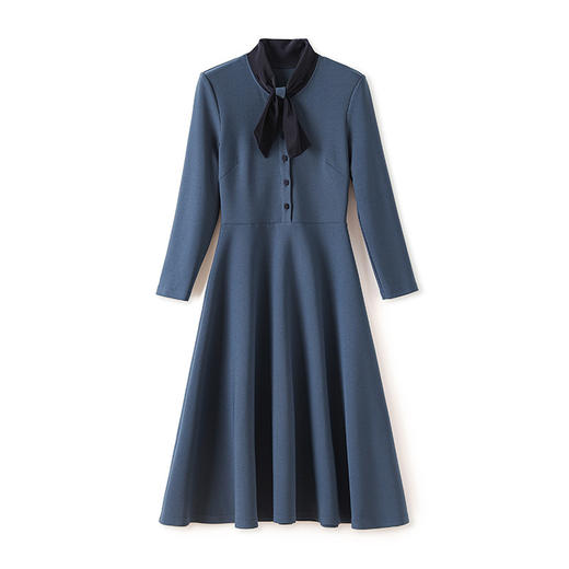 法式复古，浪漫女人味领巾设计感连衣裙WLZD-2326407 商品图4