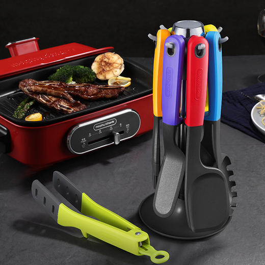 【摩飞 硅胶厨具7件套 MR1032】不伤锅具 避免使用部位接触台面 商品图2