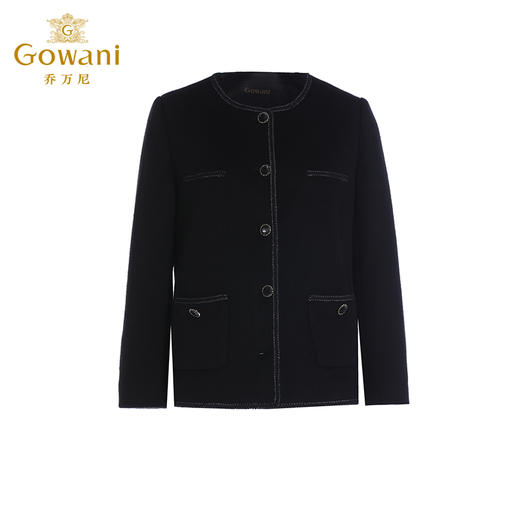 乔万尼羊毛大衣女秋冬小香风高级感100%绵羊毛ET4B851 商品图5