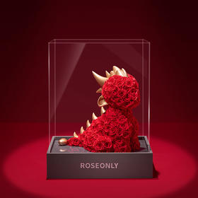 【告白神器】ROSEONLY诺誓 高端定制 永生玫瑰 生肖特别款 生肖龙 红色玫瑰龙 金色玫瑰龙
