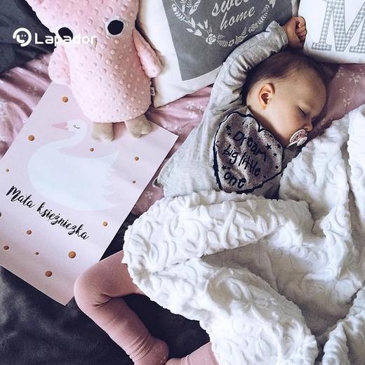 Lapador奢华浮雕毯暖柔四季毛毯儿童空调被宝宝盖毯薄毯子 商品图0