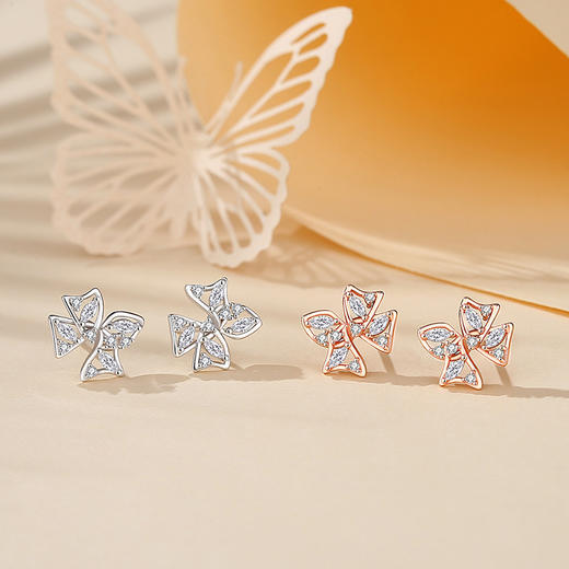 【蝴蝶结】S925银扭结耳饰【JHY-E000538B】 商品图3