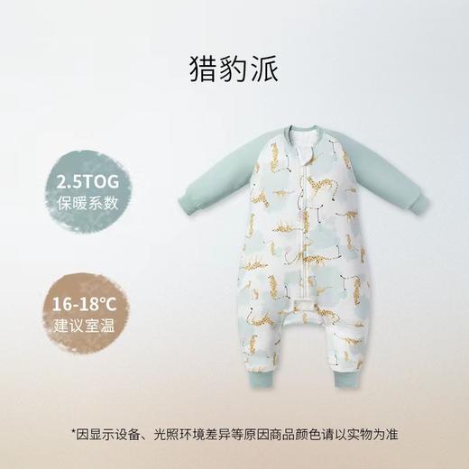 Nest Designs婴儿睡袋晴感厚夹棉保暖宝宝分腿睡袋防踢被秋冬 商品图3