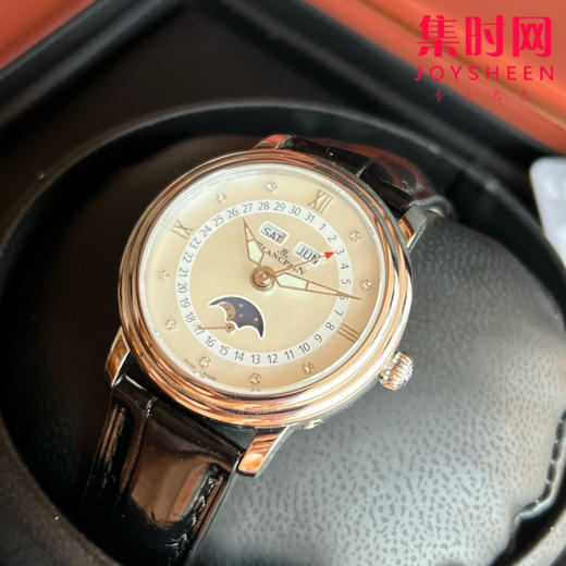 宝铂月亮美人天然贝母盘女表，女装3663全历月相腕表35mm 商品图3