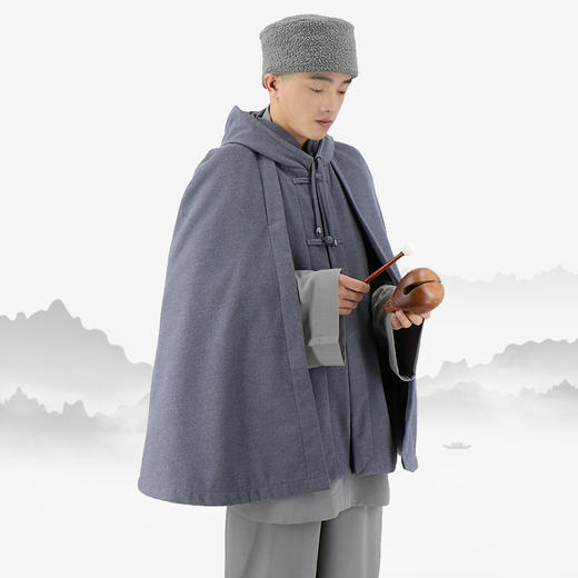 普兴汇经·毛呢加绒伸手披风 商品图3