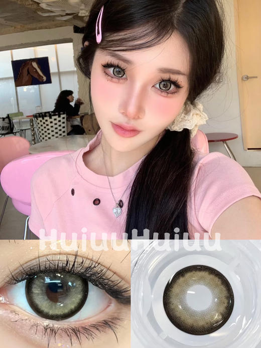 【大直径】WINNI-猫眼琥珀-14.5mm【半年抛 0-1000度 含525/575】 商品图0