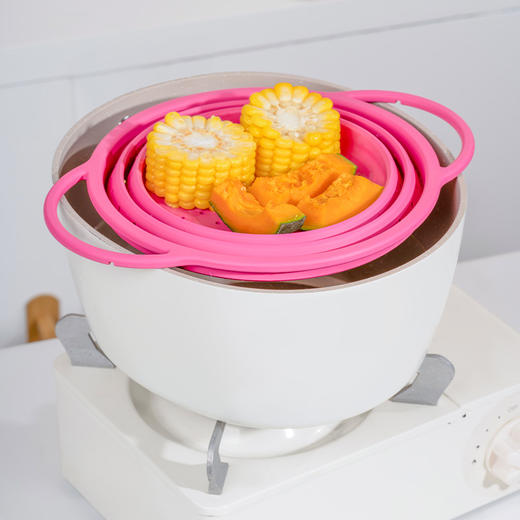 OTB铂金硅胶折叠沥水篮 商品图3