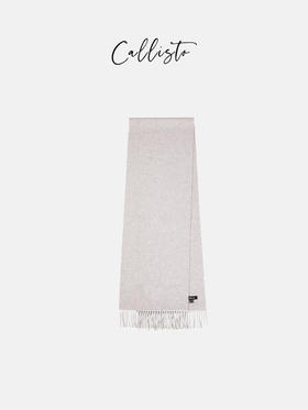 callisto灰色全羊绒围巾 FNSCF001GY