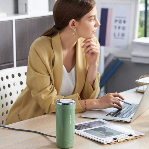 【摩飞 便携烧水杯 MR6060】安全关盖烧水 四挡温度可选 商品图4