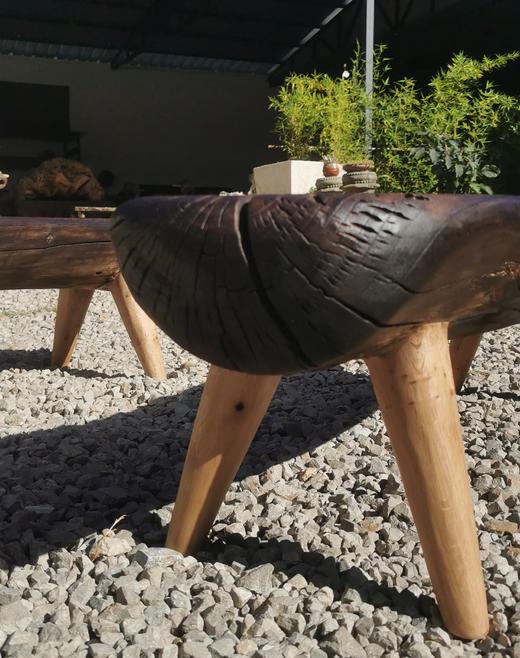 限量 民族红椿木条凳 商品图2