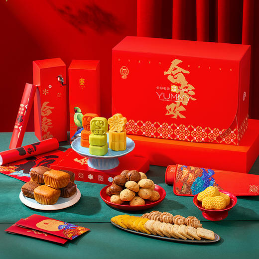 雅觅 合家欢什锦糕点综合大礼包1345g【产地直发】 商品图0