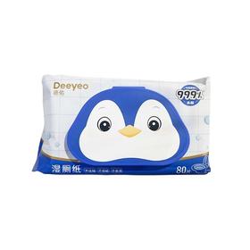 德祐扁企鹅湿厕纸80片/包