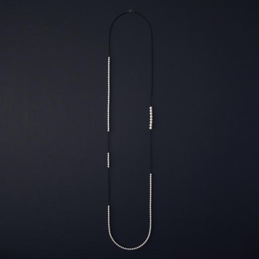 订购5周到｜Naoko Ogawa-Some Interruptions-多次消失 珍珠 长项链（奶白色）［日本设计师］ 商品图0