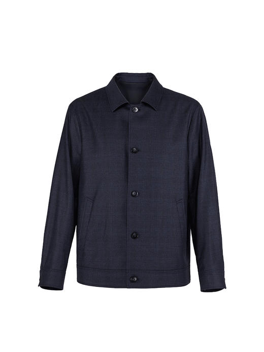 callisto藏青全绵羊毛行政款夹克 FSFEJ086H 商品图0