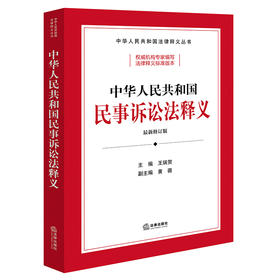 中华人民共和国民事诉讼法释义 王瑞贺主编 黄薇副主编