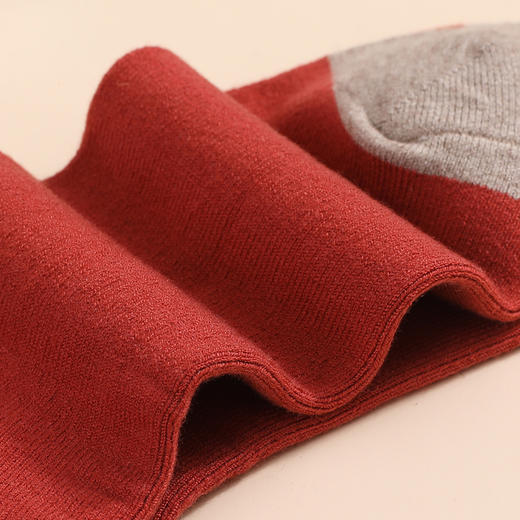 洁丽雅3双装美丽奴羊毛中筒女袜保暖亲肤简约柔软舒适袜子女 商品图3