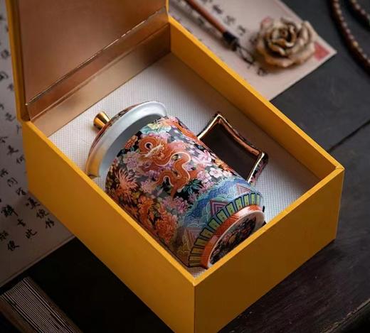 九五至尊掐丝珐琅彩办公杯（三种花色） 商品图1