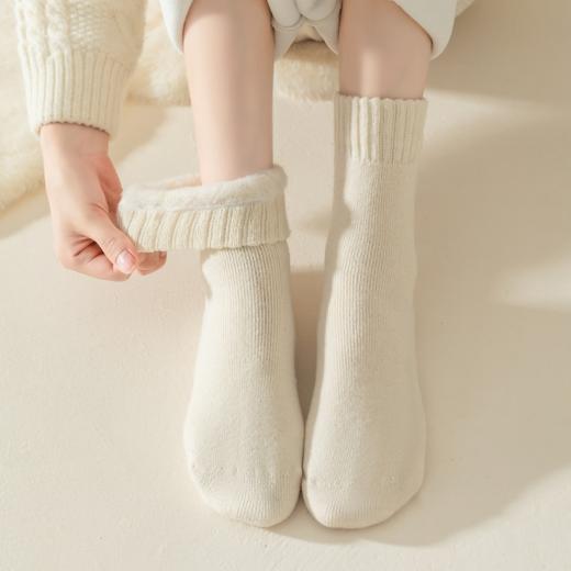 女士加厚拉绒袜毛圈暖绒厚袜子地板袜（3-1120） 商品图6