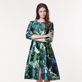 【伯妮斯茵】161D238--绿色风衣--长着向日葵的蔬菜园--《生命之美-梵高的花园》