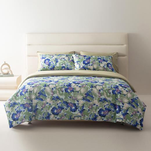 KGD-013 Kanemone银莲花贡缎印花四件套 商品图1