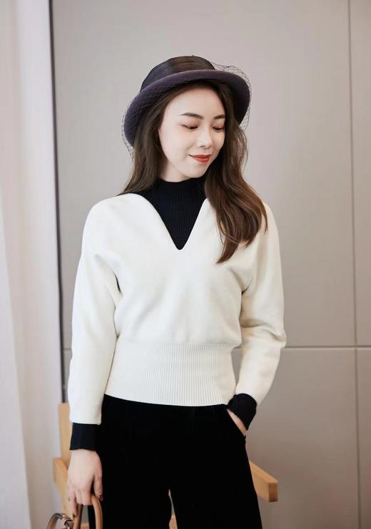 罗纹显瘦修身羊绒衫（一口价） 商品图6