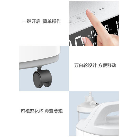 海尔（Haier）3L升制氧机医用级便携式家庭用制氧雾化一体机老人孕妇吸氧机高原随身小型制氧气仪器HYY-Z306W 商品图2