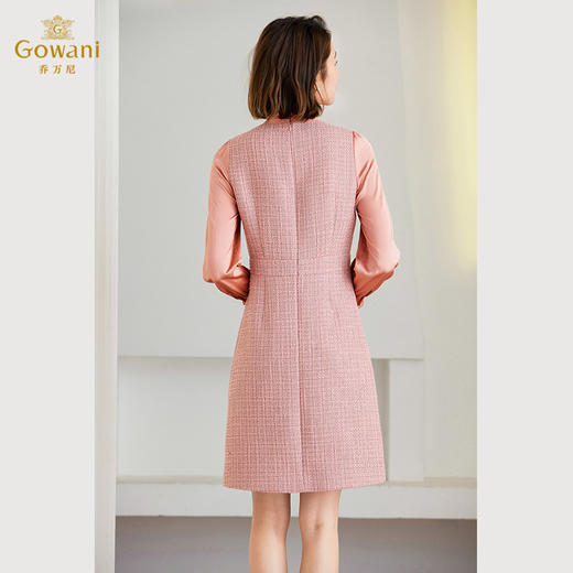 乔万尼连衣裙女秋冬假两件小香风ET4E001 商品图4