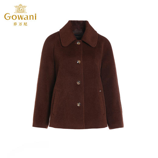 乔万尼羊毛大衣女新款短款小个子毛呢外套ET4B852 商品图4