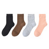 洁丽雅4双装羊毛女袜中筒袜保暖亲肤简约纯色袜子女 商品缩略图6