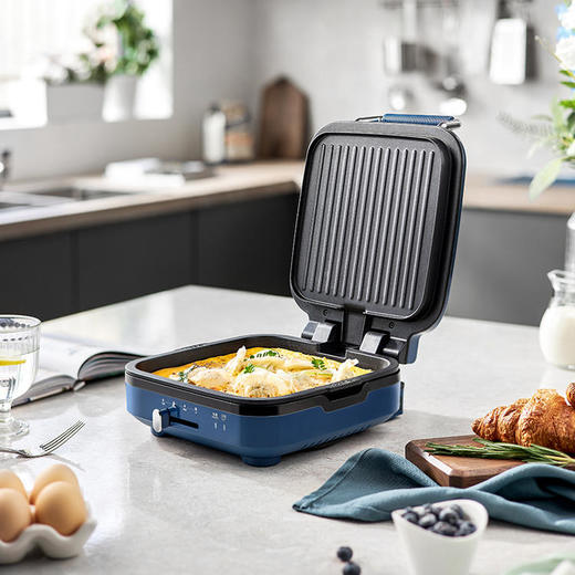 【摩飞 电饼铛 MR8600】煎烤烙全能 双面加热煎烤 悬浮设计自动调整高度 商品图0