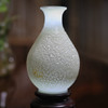 和田玉（白玉）摆件--缠枝纹对瓶206.33g/180.28g 商品缩略图1