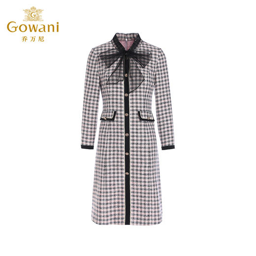 乔万尼冬季连衣裙新款小香风格纹ET4E812 商品图5