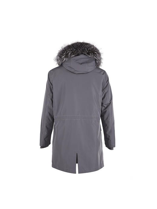 callisto灰色中长款可拆卸羊毛皮内胆尼克服 FRFUR028C 商品图2