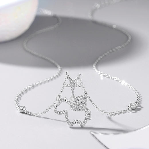 【星光独角兽】S925银项链【JHY-N001149B】 商品图1