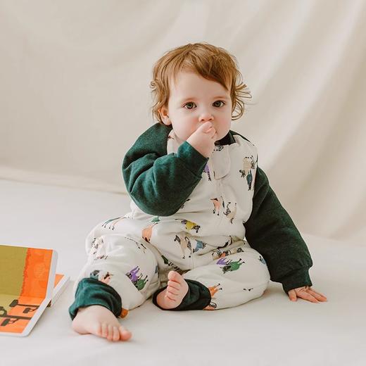 Nest Designs婴儿睡袋晴感厚夹棉保暖宝宝分腿睡袋防踢被秋冬 商品图1