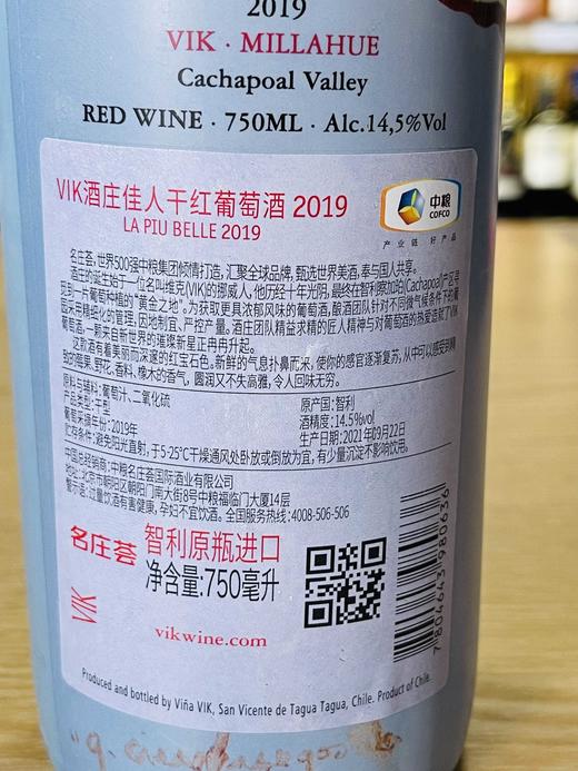 智利VIK酒庄佳人干红葡萄酒 商品图2