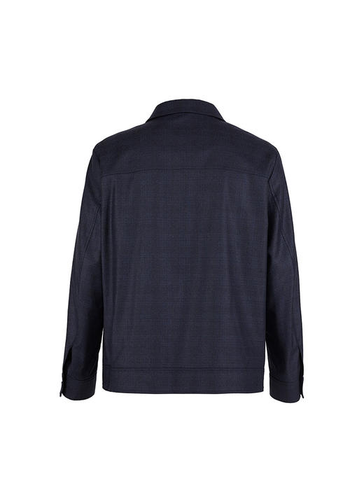 callisto藏青全绵羊毛行政款夹克 FSFEJ086H 商品图2