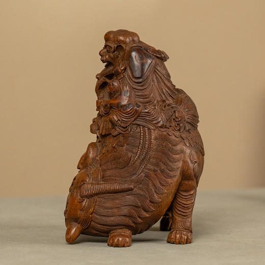 清 竹雕戏象图摆件 商品图3