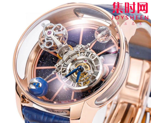 令人赞叹的一体陀飞轮机芯
【 Jacob&Co. 】捷克豹 天体系列双轴陀飞轮腕表 商品图1