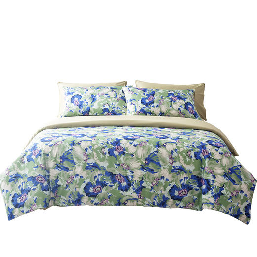 KGD-013 Kanemone银莲花贡缎印花四件套 商品图0