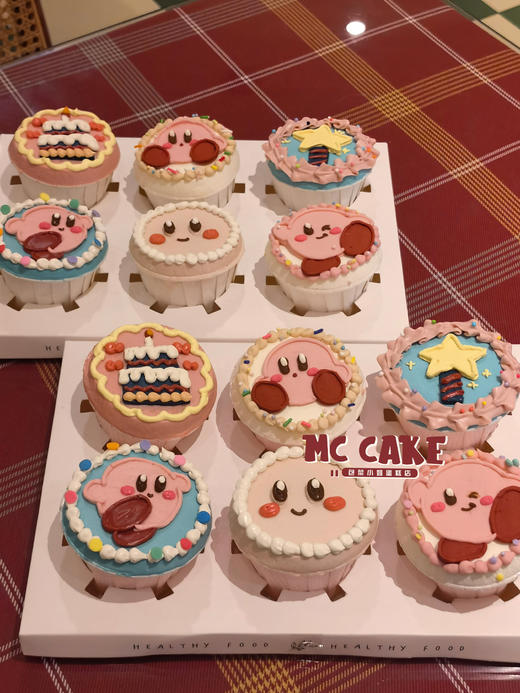 星之卡比手绘纸杯蛋糕 商品图1