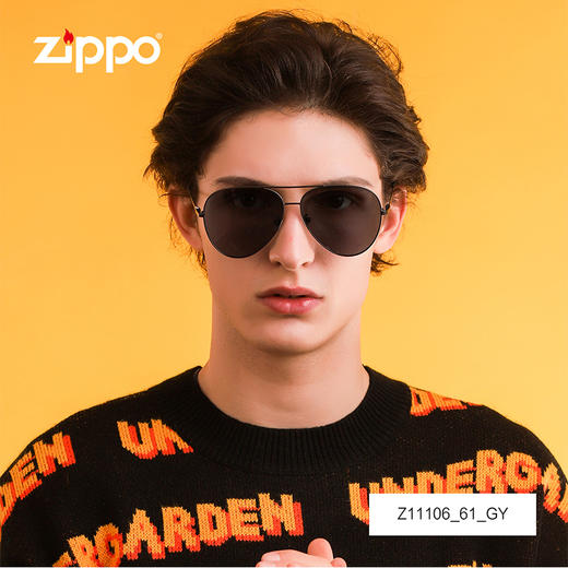 zippo复古飞行员蛤蟆镜Z11106_61_gy 商品图3